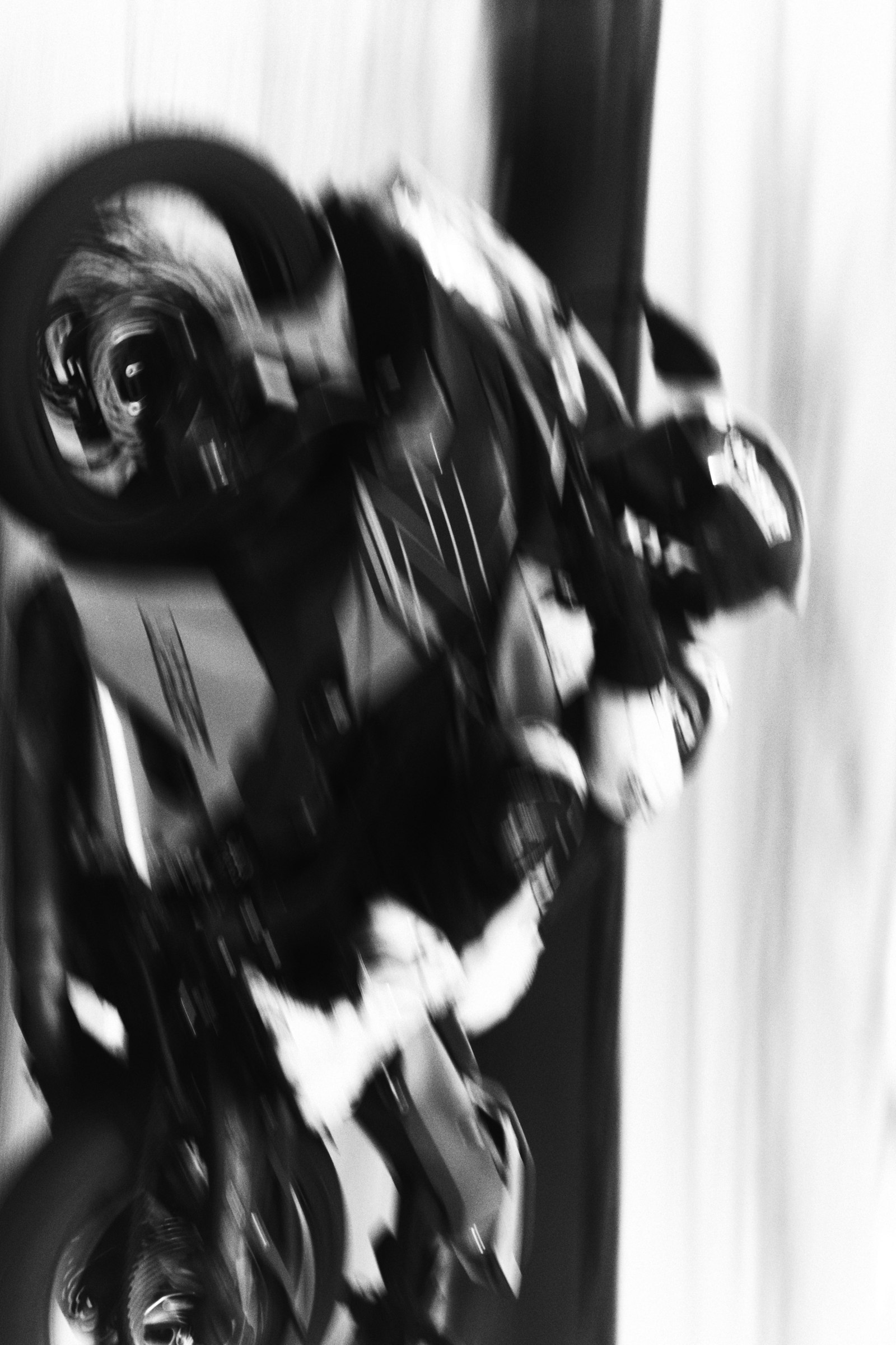 Blurred study of a sculptural form